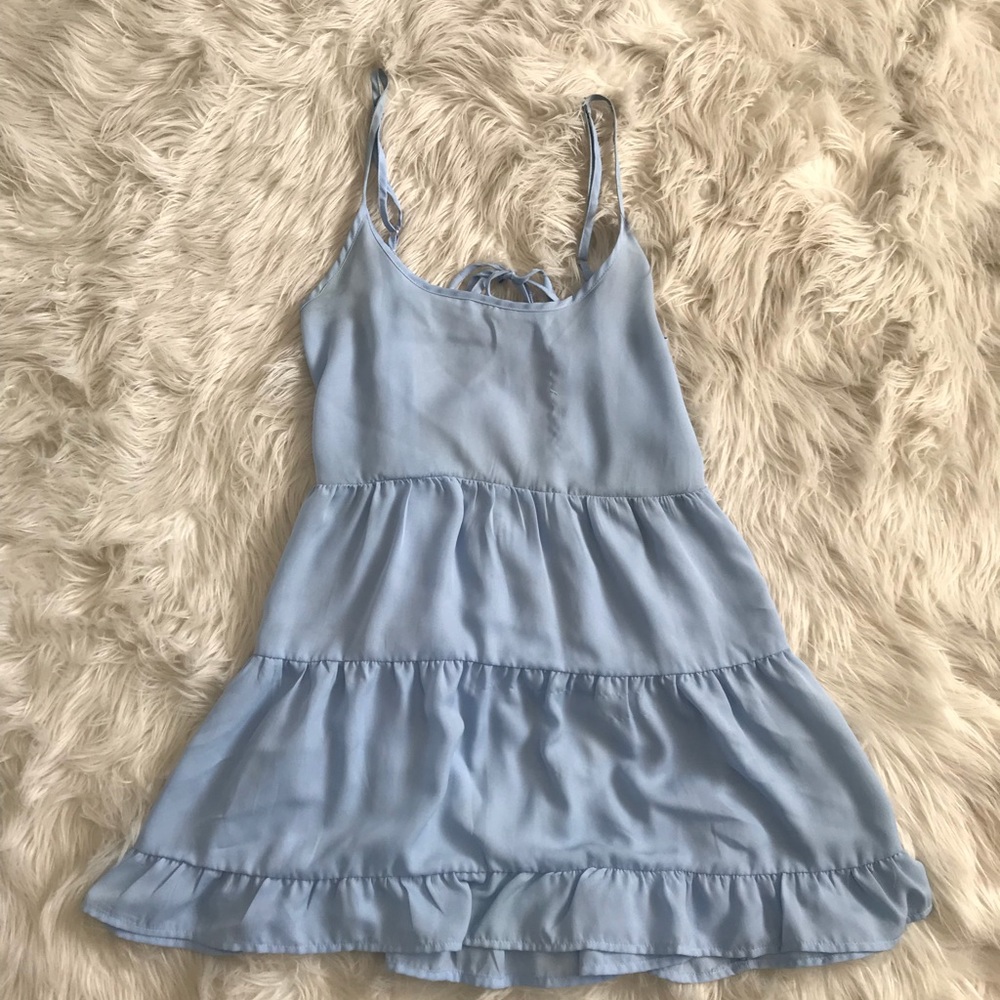 Flowy baby blue sun dress - Picture 1 of 2
